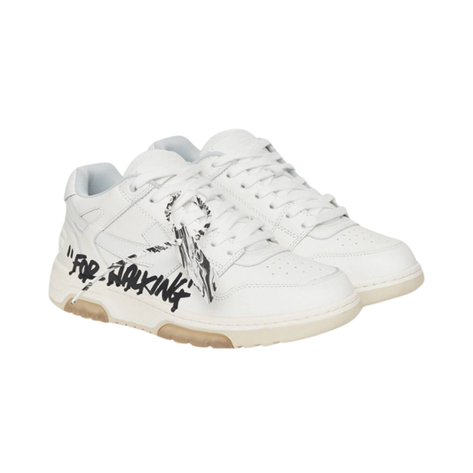 OFF-WHITE Out Of Office OOO low Tops for Walking for – White Black
