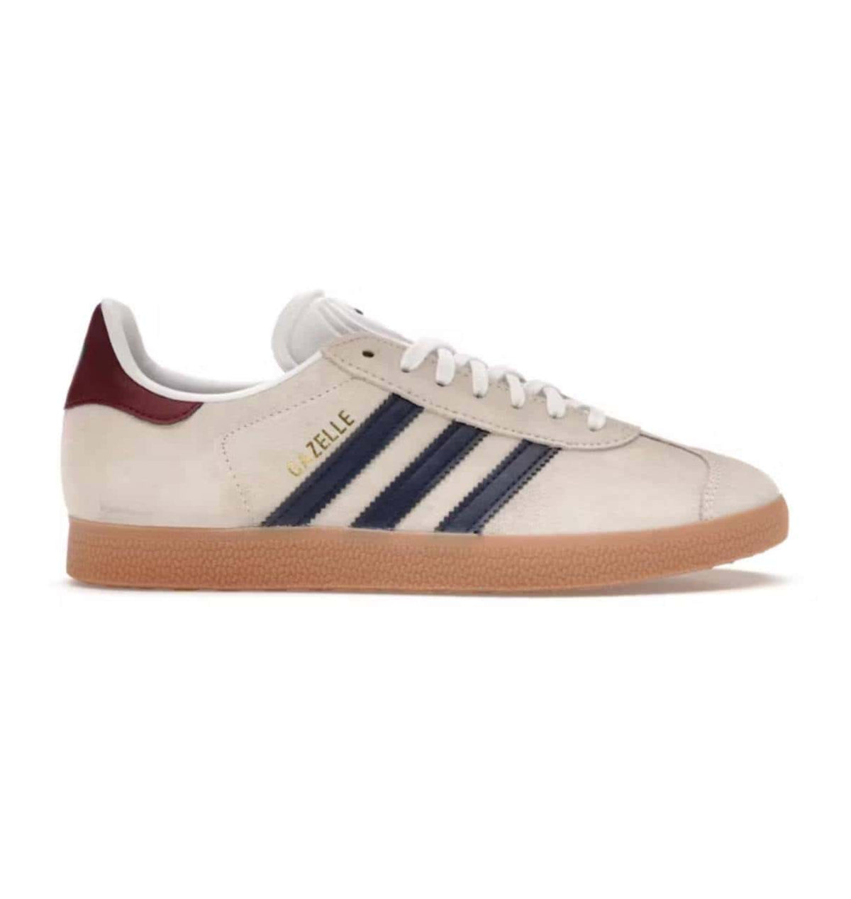 Adidas Gazelle Beige Dark Blue Collegiate Burgundy