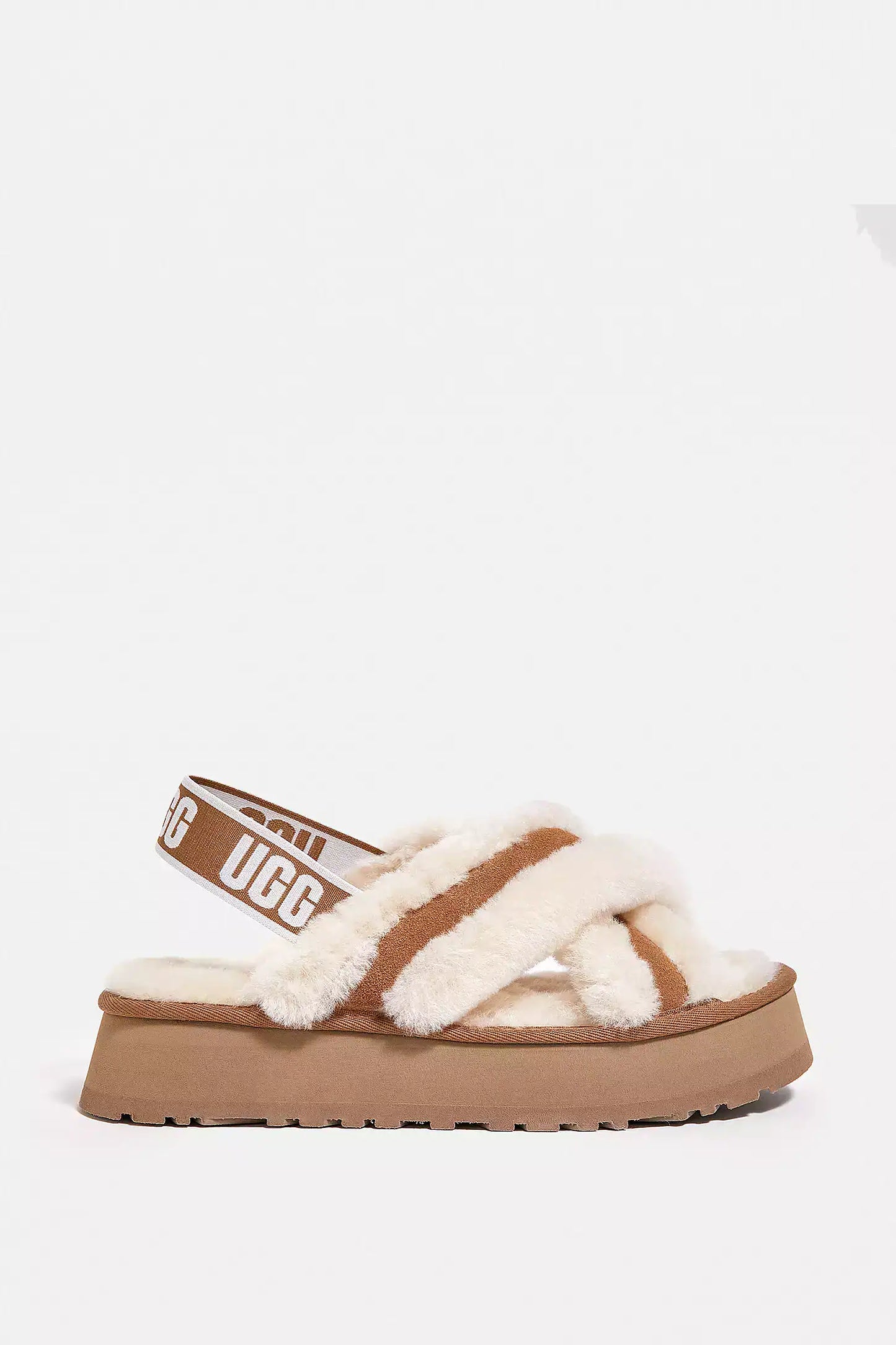 Disco Cross Chesnut Slippers