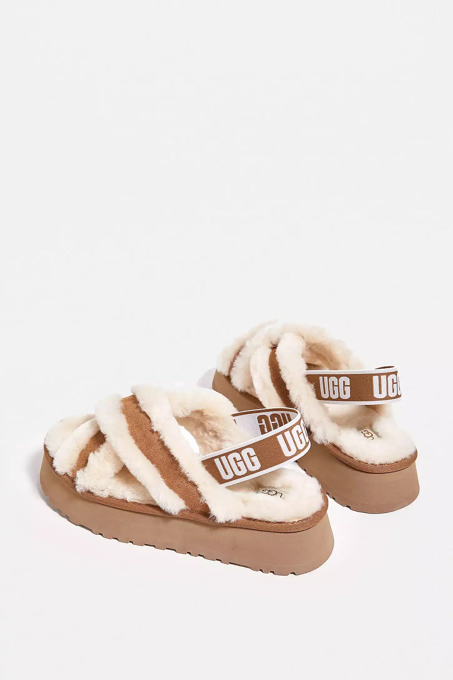 Disco Cross Chesnut Slippers
