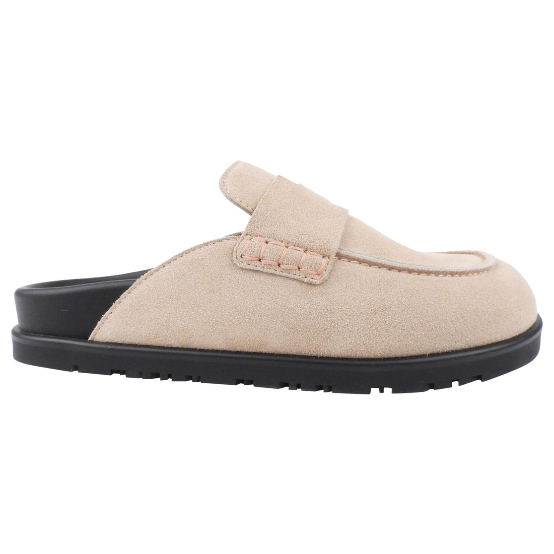 Hermès Go Mules In Beige Suede Calfskin