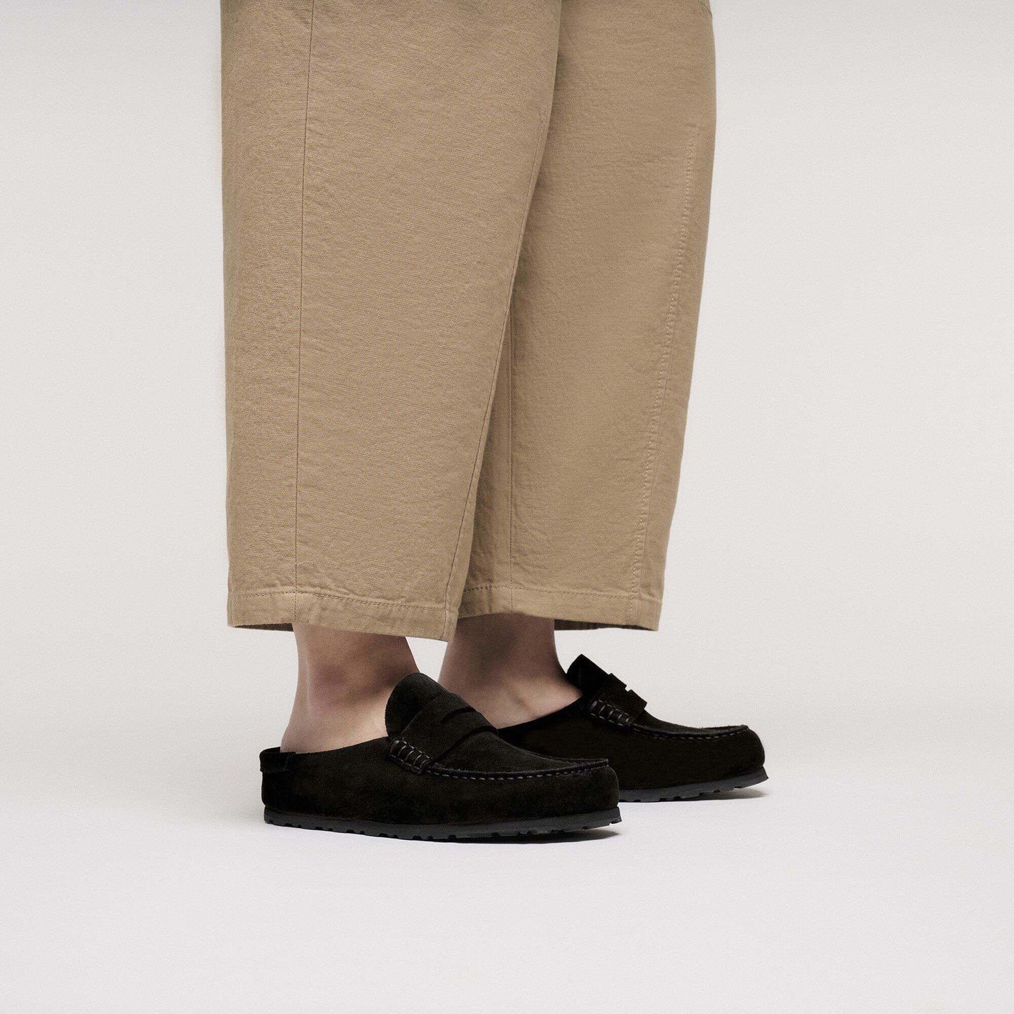 BIRKENSTOCK Naples Wrapped Suede Leather Black