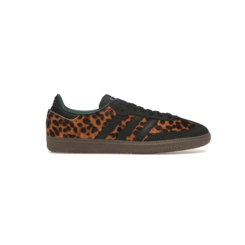 Adidas Samba OG Black Green Leopard (Women's)