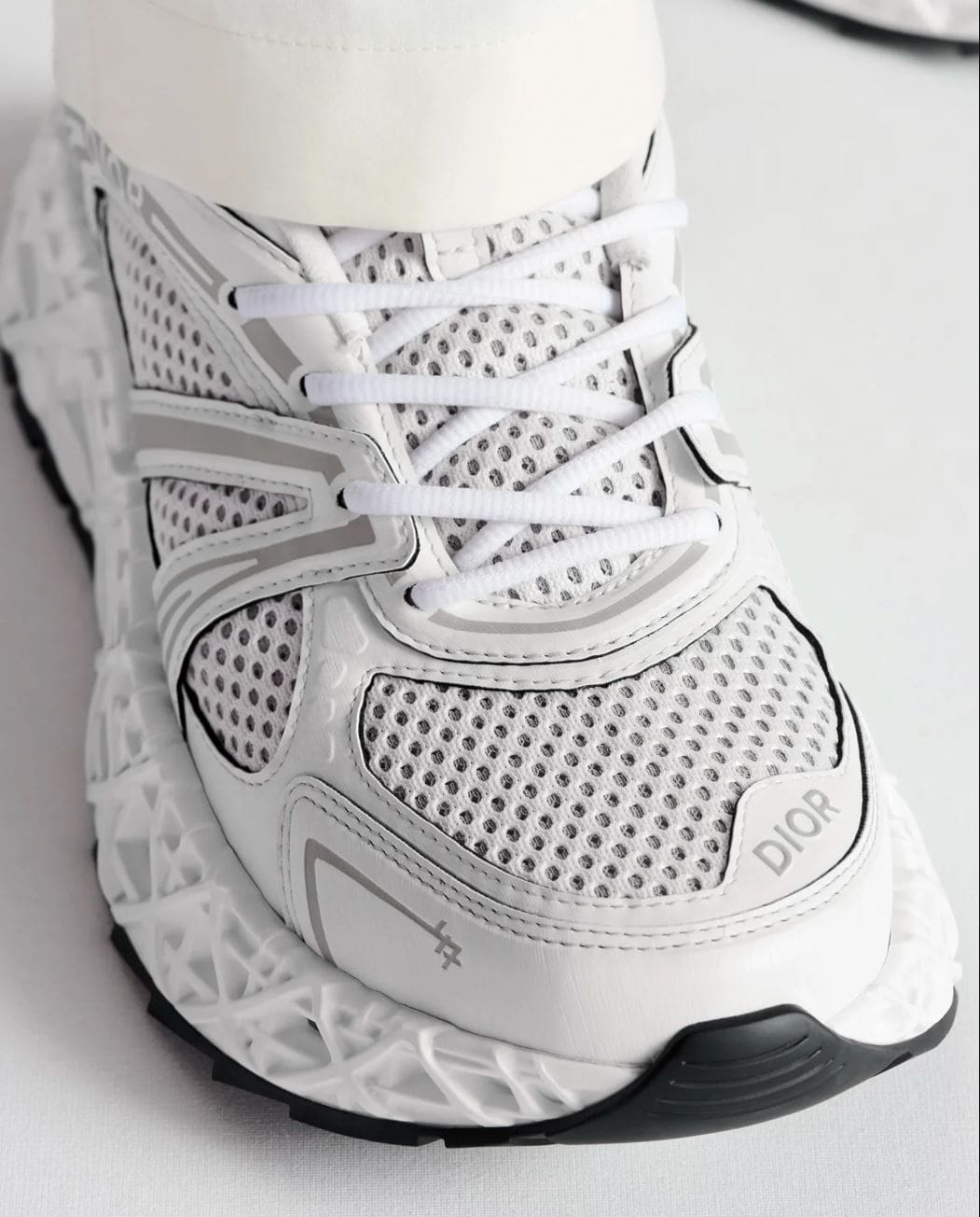 Dior B35 NXXT Sneaker White Technical Fabric and White Technical Mesh