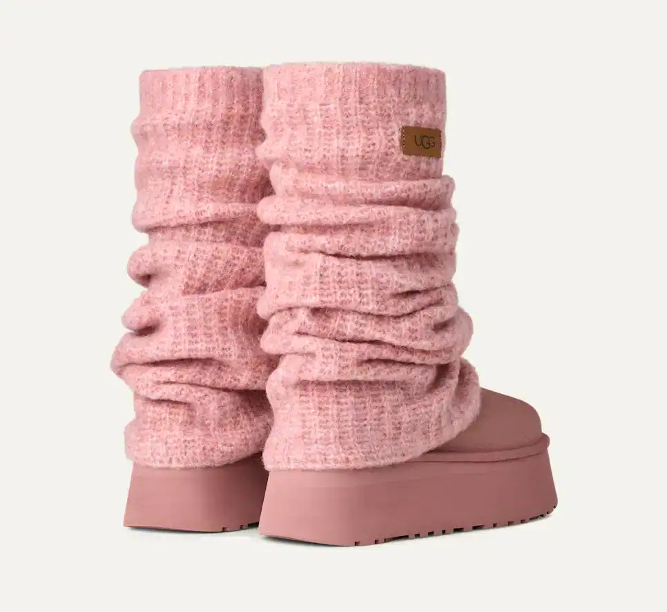 Classic Mini Dipper Legwarmer Boot Pink Dawn