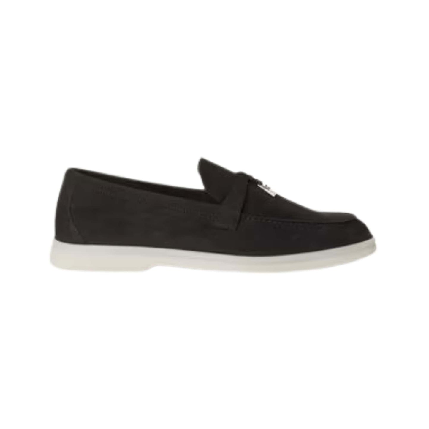 Loro Piana Summer Charms Walk Loafer Suede Caviar