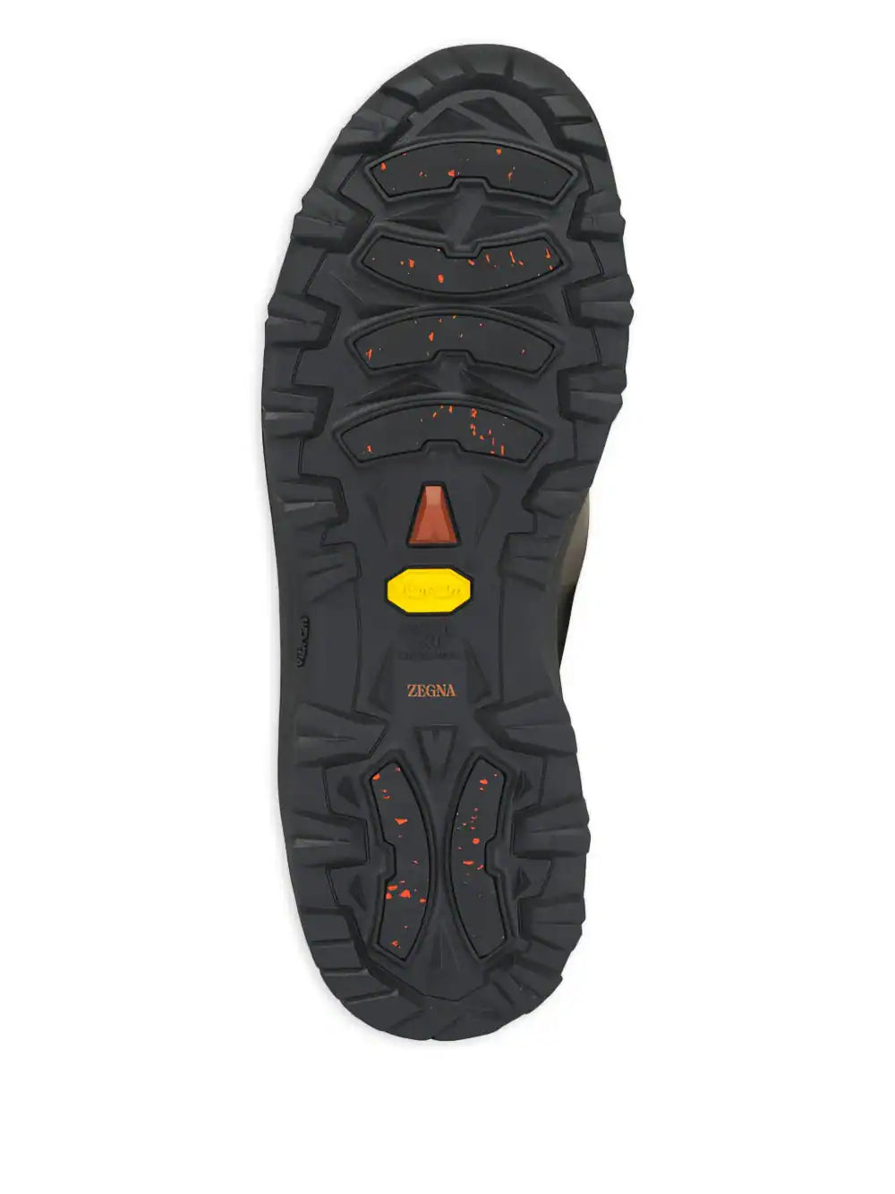 High-performance Zegna Triple Stitch™ Monte Black shoe sole with durable grip.