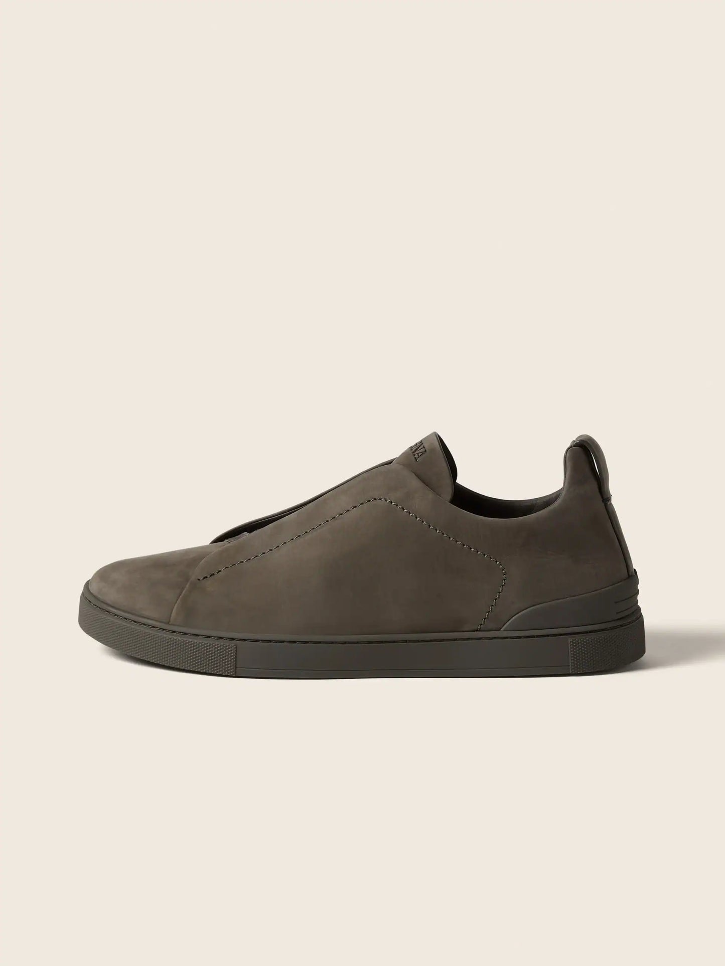 Zegna Dark Taupe Triple Stitch™ SECONDSKIN Sneakers