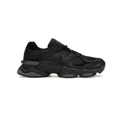 New Balance 9060 Triple Black Leather