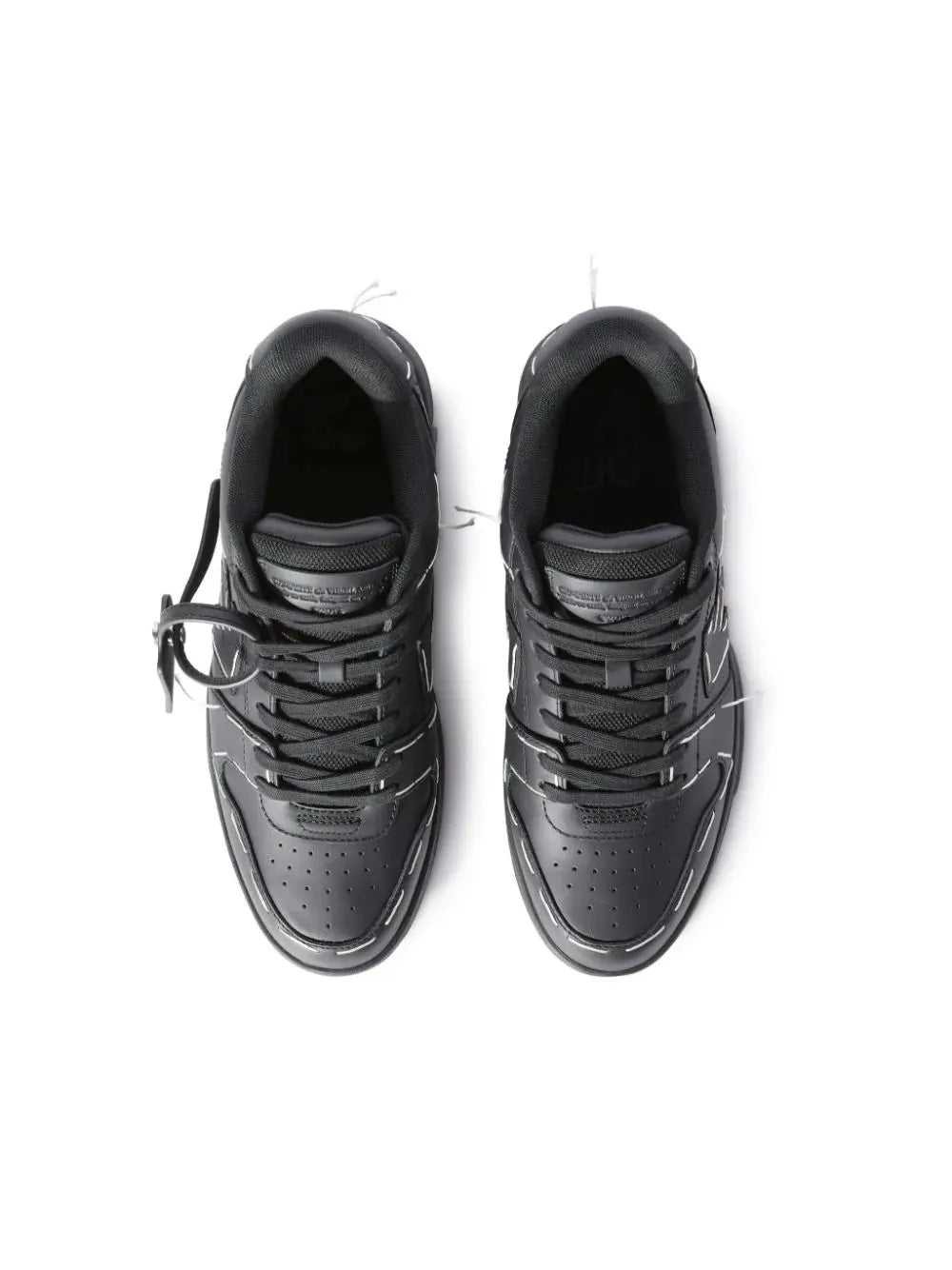 OFF-WHITE Out Of Office Low-top Sartorial Stitching Sneakers in Leather