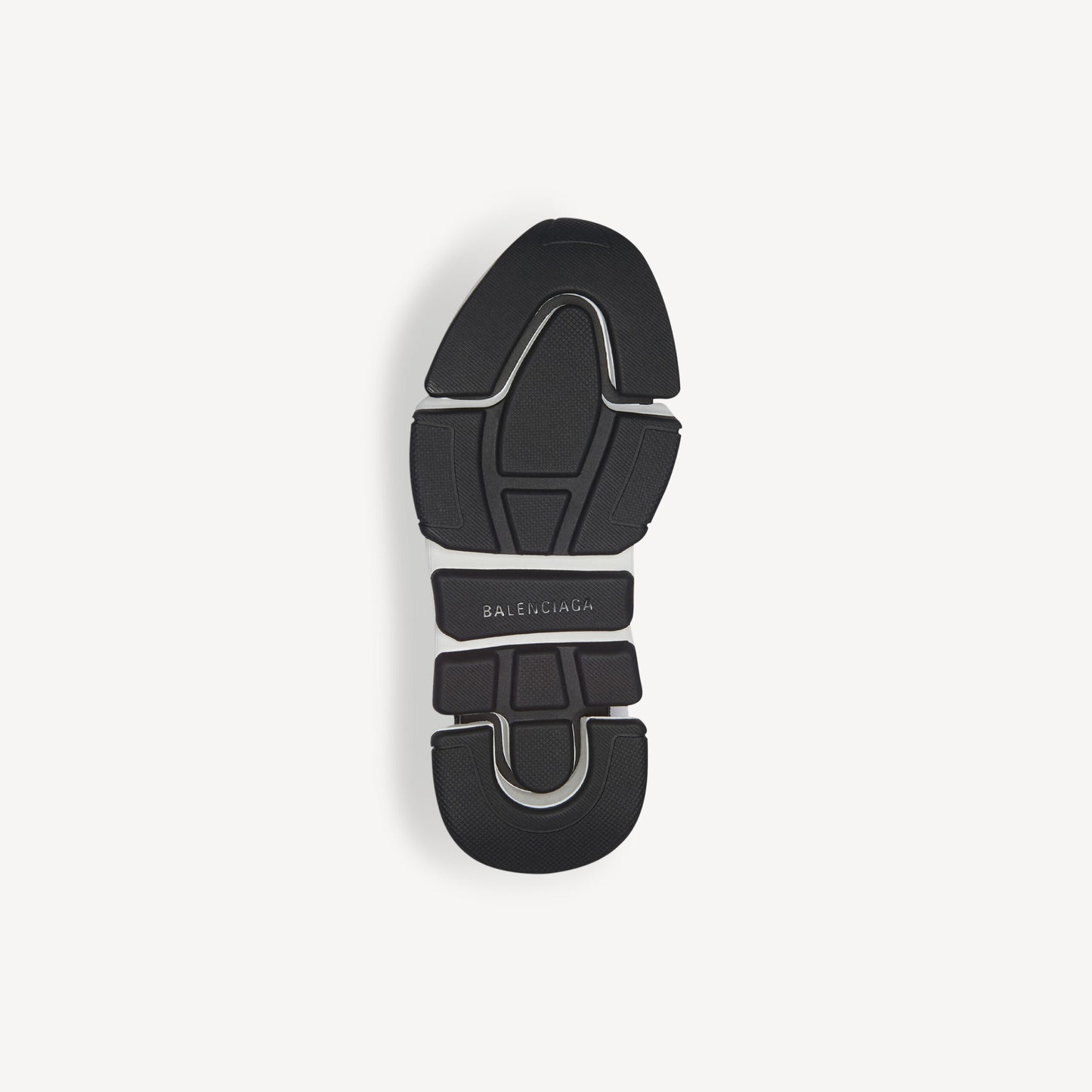 Balenciaga Speed 2.0 Recycled Knit Sneaker With Bicolor Sole in Black/white