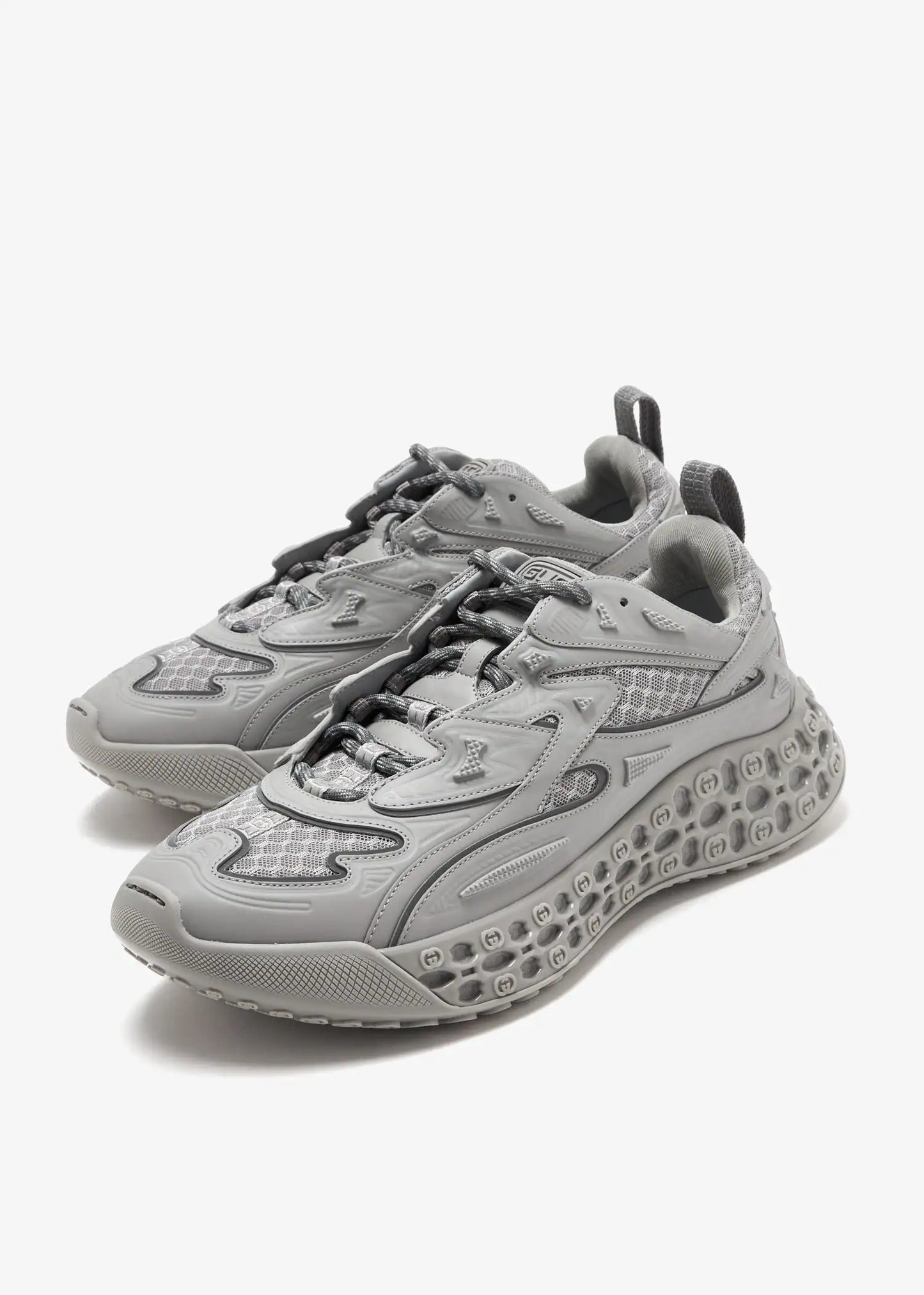 Gucci Cub3d Trainer Grey Mesh Sneakers