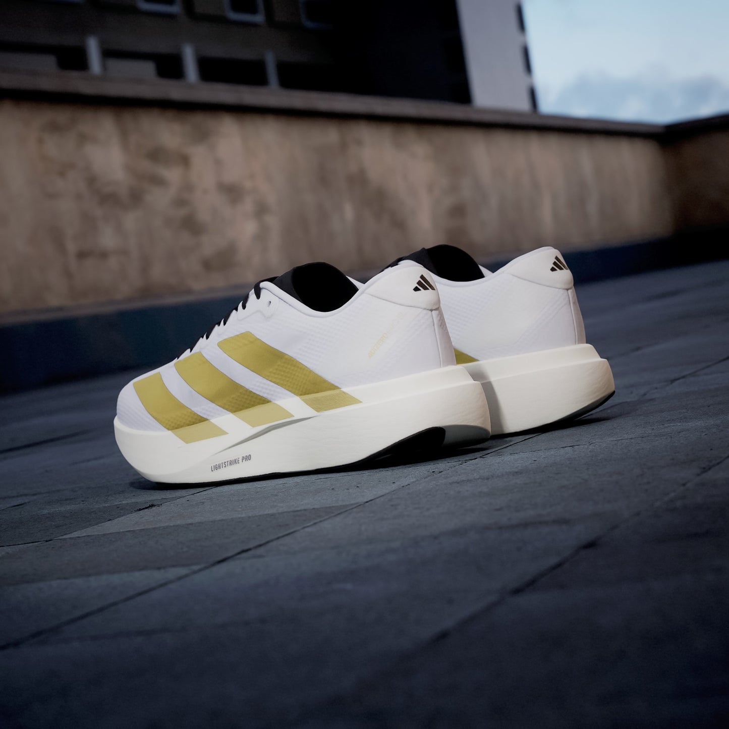 Adizero EVO SL Cloud White / Matte Gold / Core Black