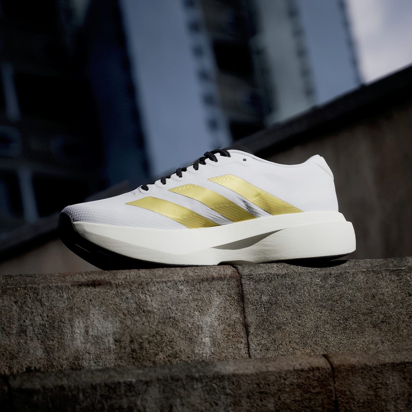 Adizero EVO SL Cloud White / Matte Gold / Core Black