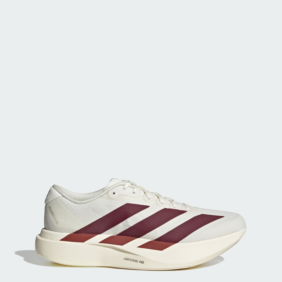 Adizero EVO SL Off White / Maroon / Mystery Red