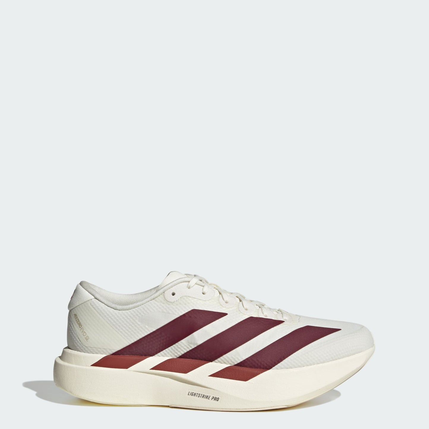Adizero EVO SL Off White / Maroon / Mystery Red