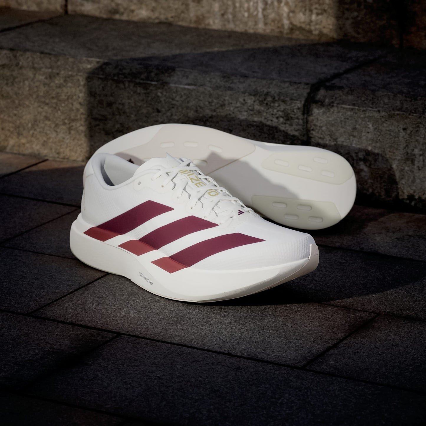 Adizero EVO SL Off White / Maroon / Mystery Red