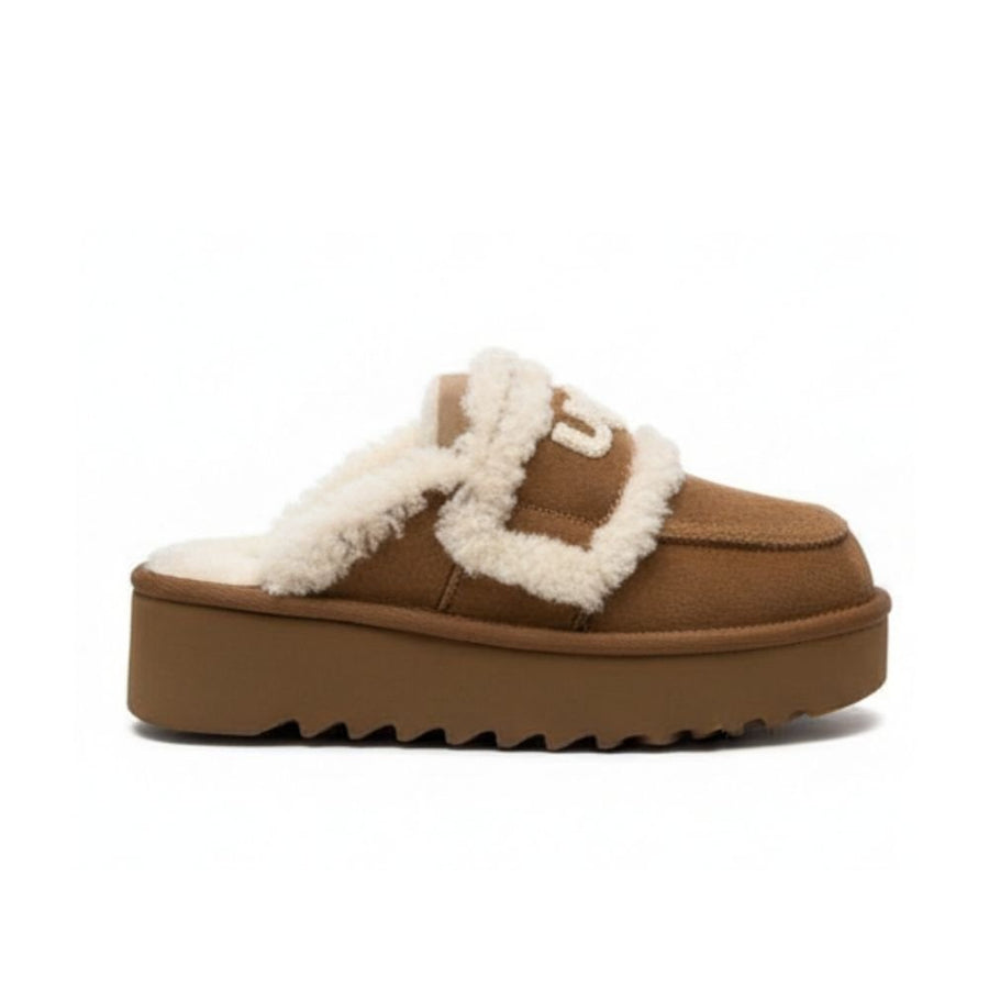UGG Trisha Fluffy Platform Scuff