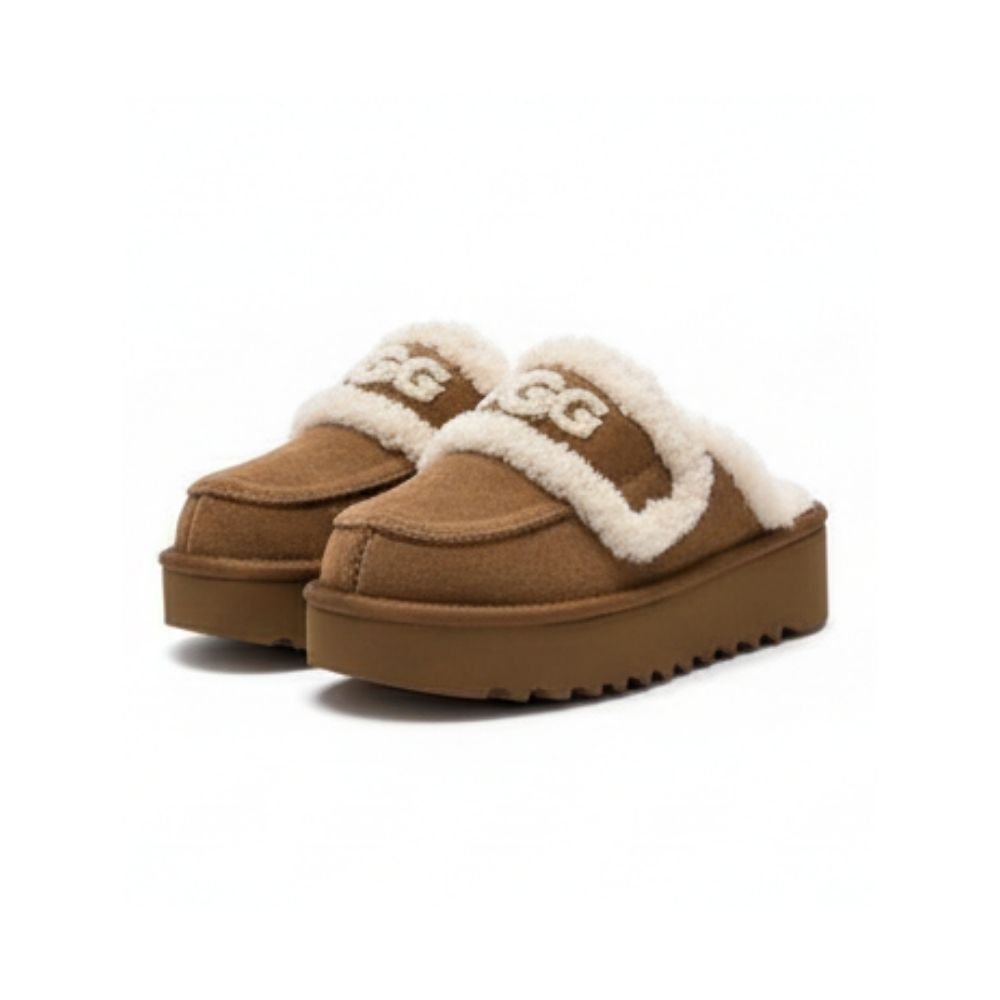 UGG Trisha Fluffy Platform Scuff