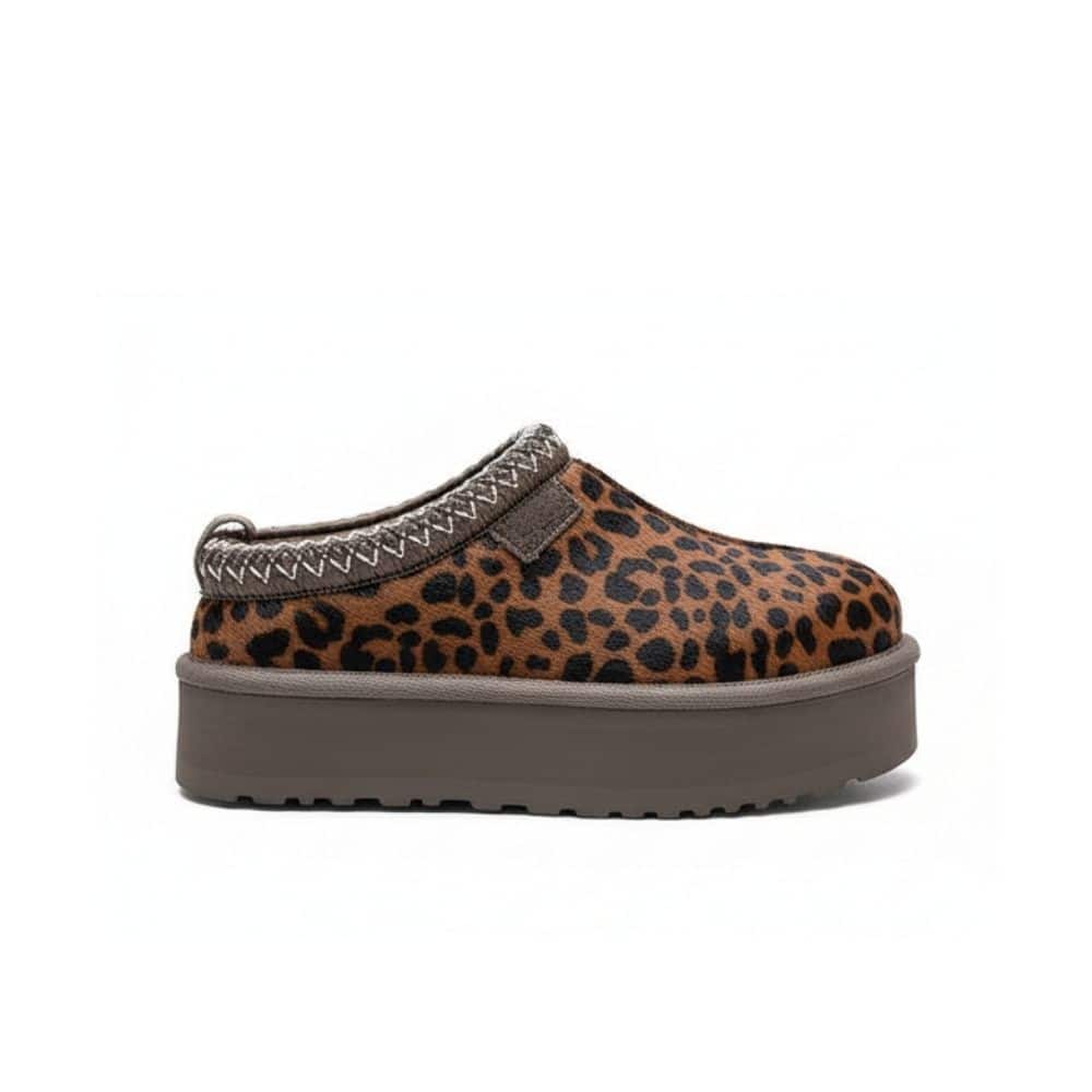 Tazz Leopard Print Slipper