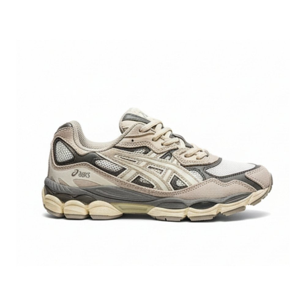 Asics Gel-NYC sneaker in a white and steel grey