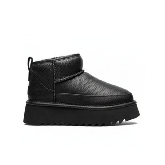 UGG Platform Zipper Ankle Black