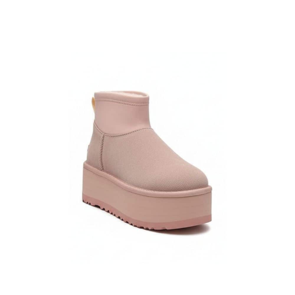 Classic Ultra Mini Platform Sand/Pink Boot
