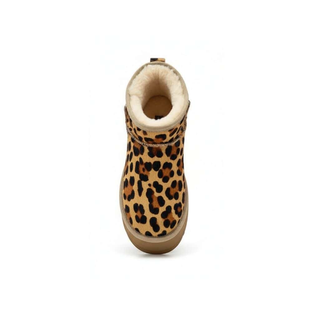 Renato Garini Suede Botins Leopardo