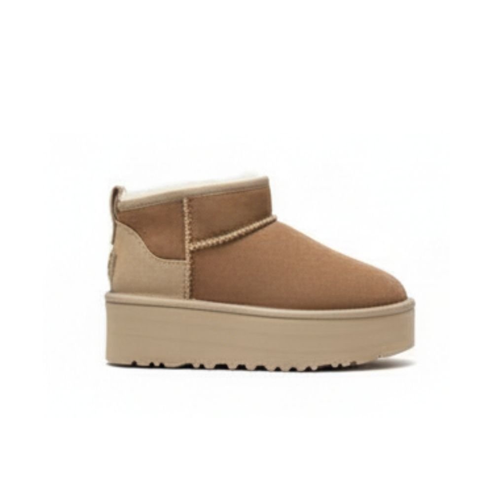 UGG Classic Ultra Mini Platform Sand/Chestnut Boot