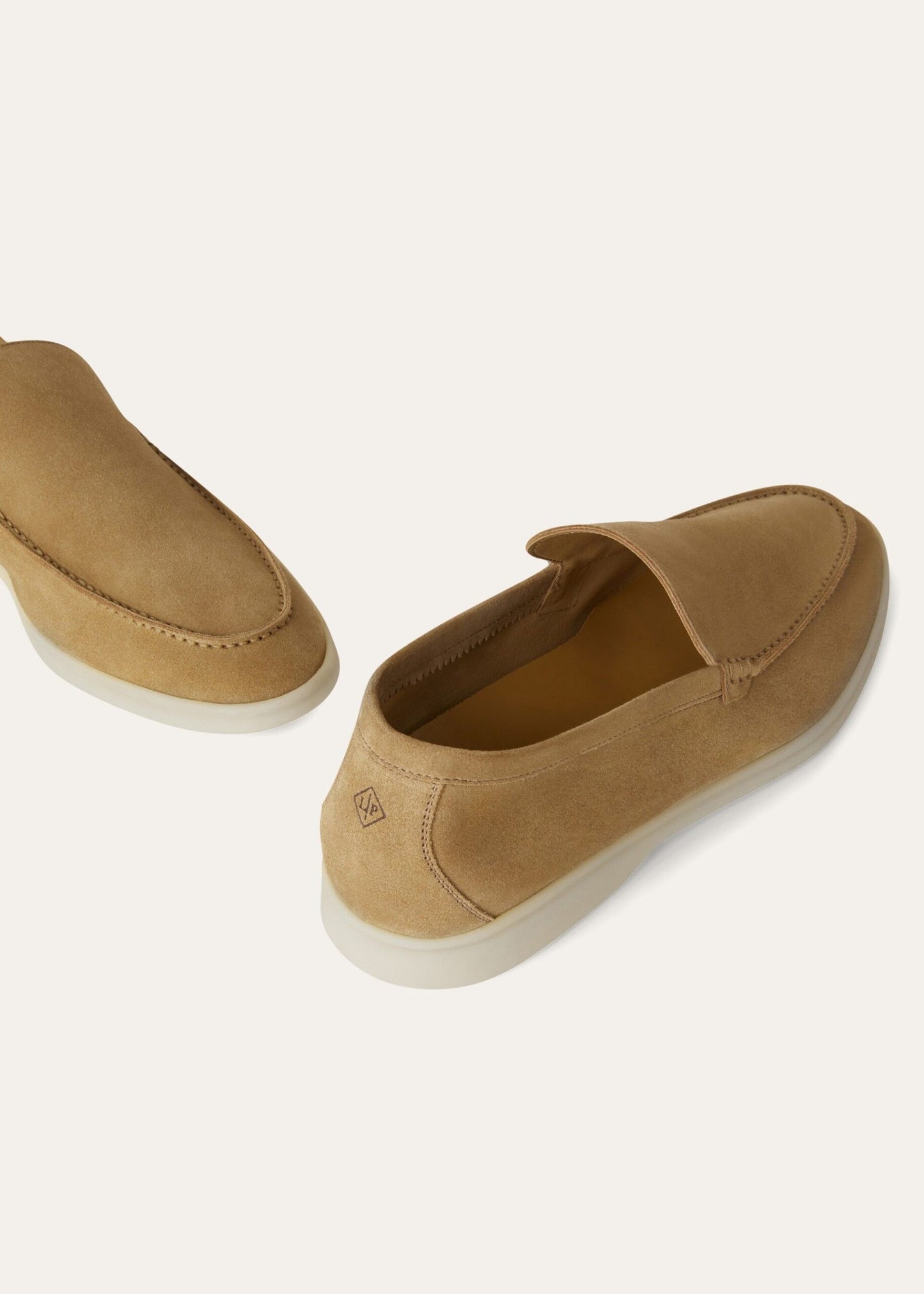 Loro Piana Summer Walk Loafer Suede Light Wood Smoke