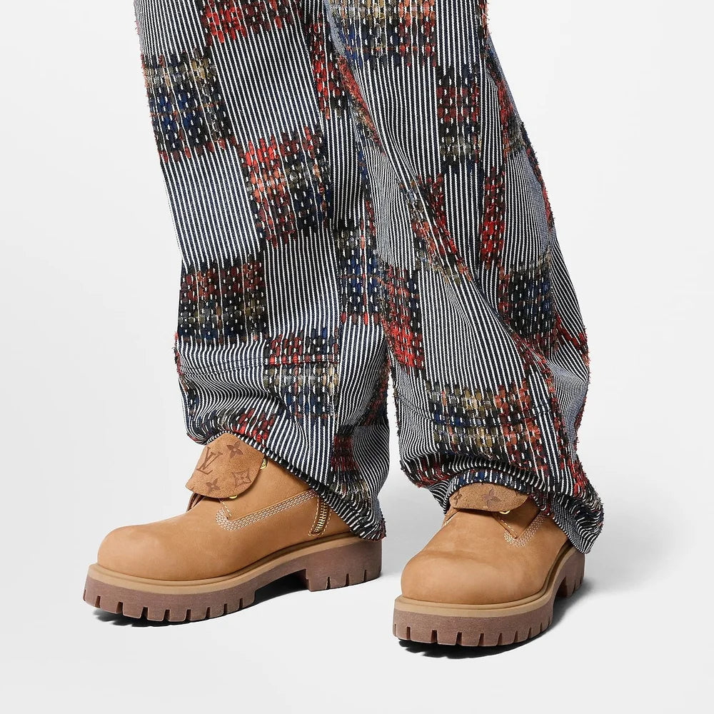 TIMBERLAND X LOUIS VUITTON ANKLE  Wheat & Brown Monogram Boots