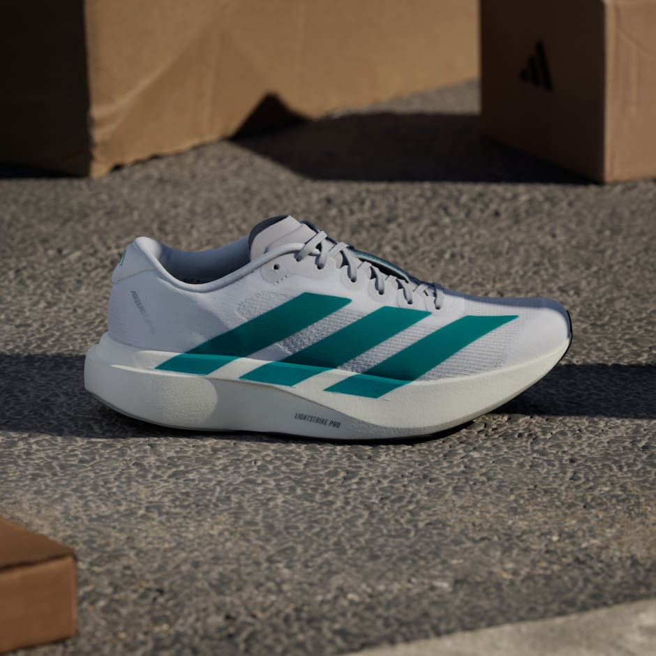 Adizero EVO SL Cloud White / Pure Teal / Grey Two