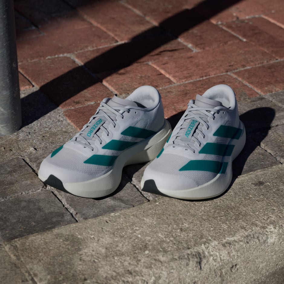 Adizero EVO SL Cloud White / Pure Teal / Grey Two
