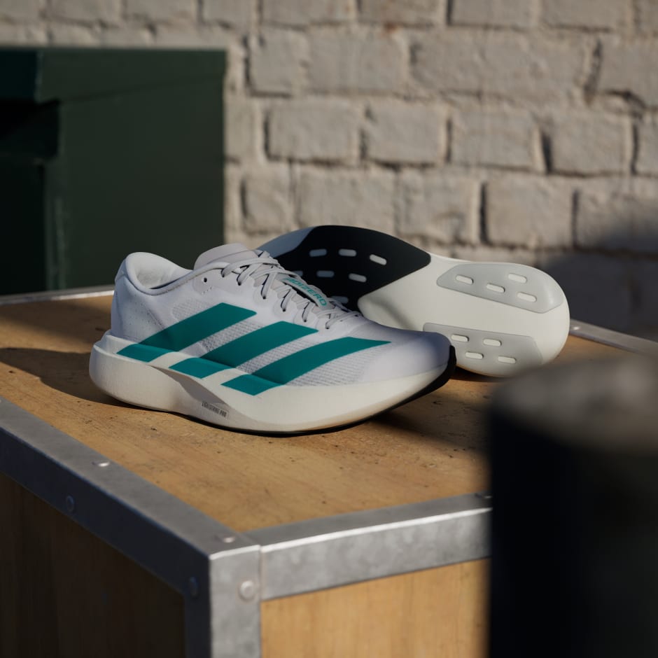 Adizero EVO SL Cloud White / Pure Teal / Grey Two