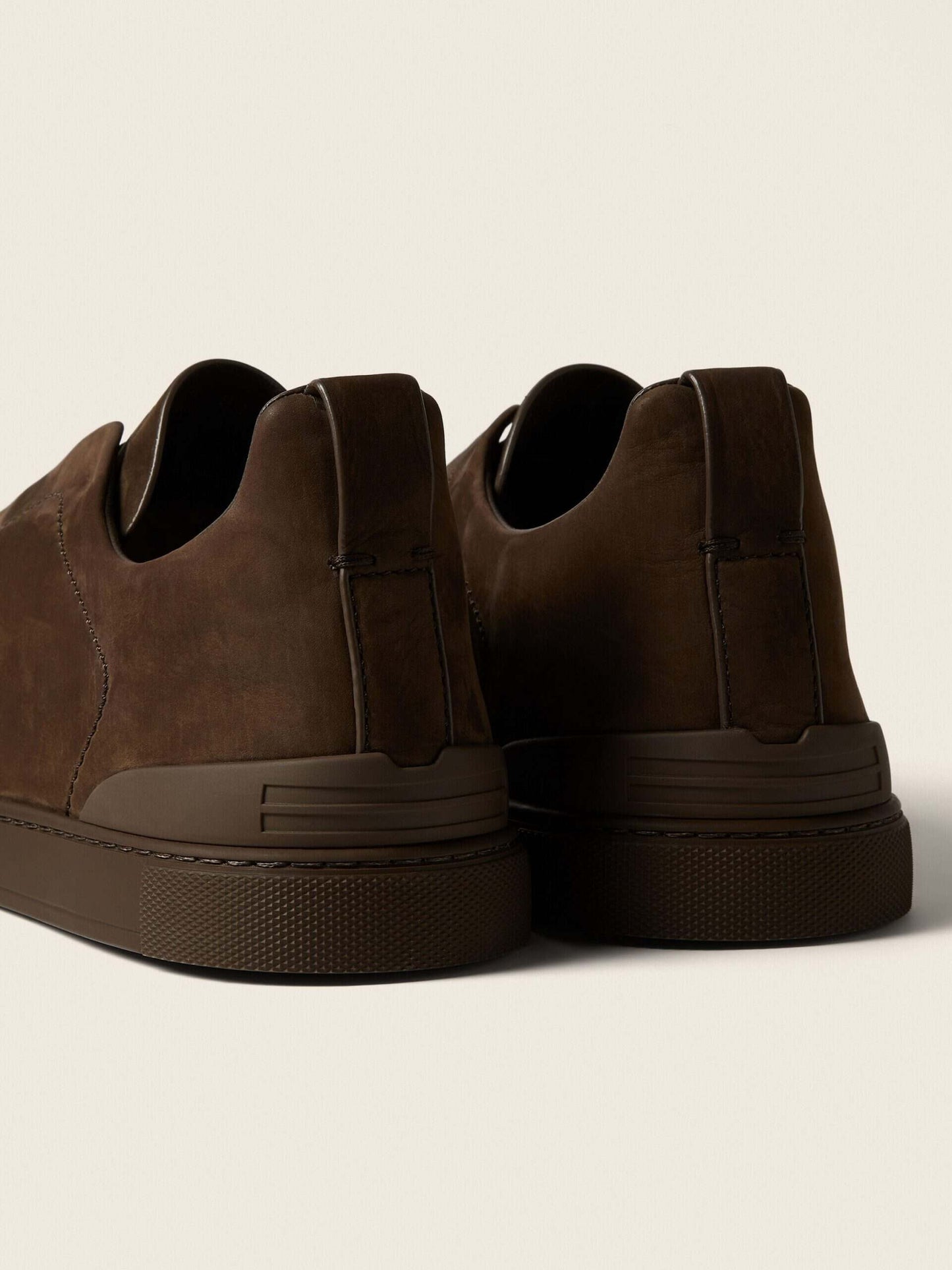 Zegna Dark Brown Triple Stitch™ SECONDSKIN Sneakers