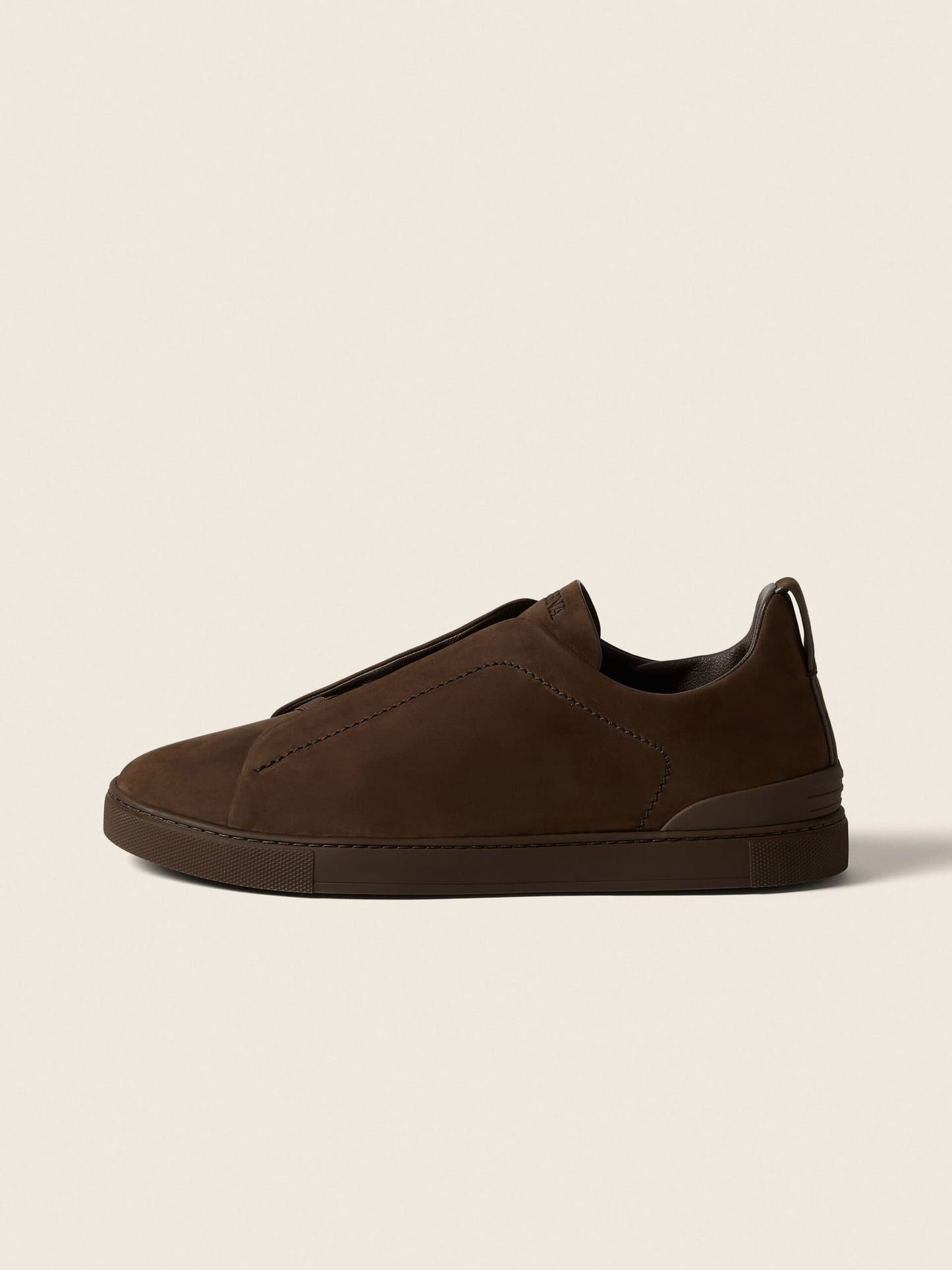 Zegna Dark Brown Triple Stitch™ SECONDSKIN Sneakers