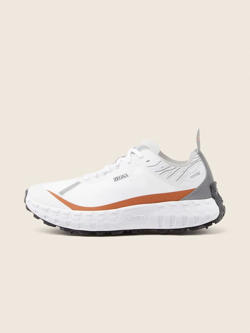 ZEGNA x norda™ 001 White Technical Fabric Sneakers