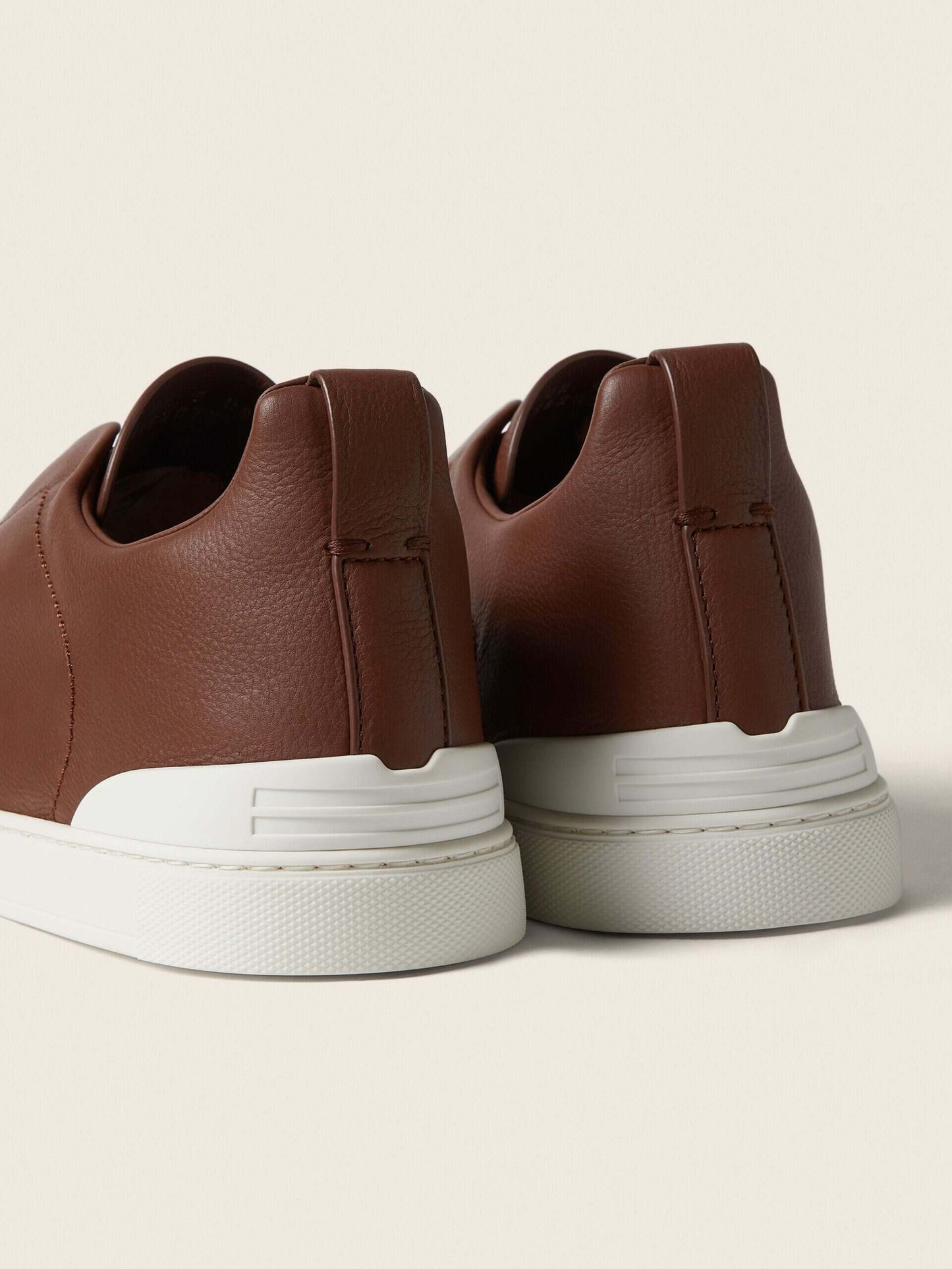 Zegna Almond Brown Triple Stitch™ SECONDSKIN Sneakers