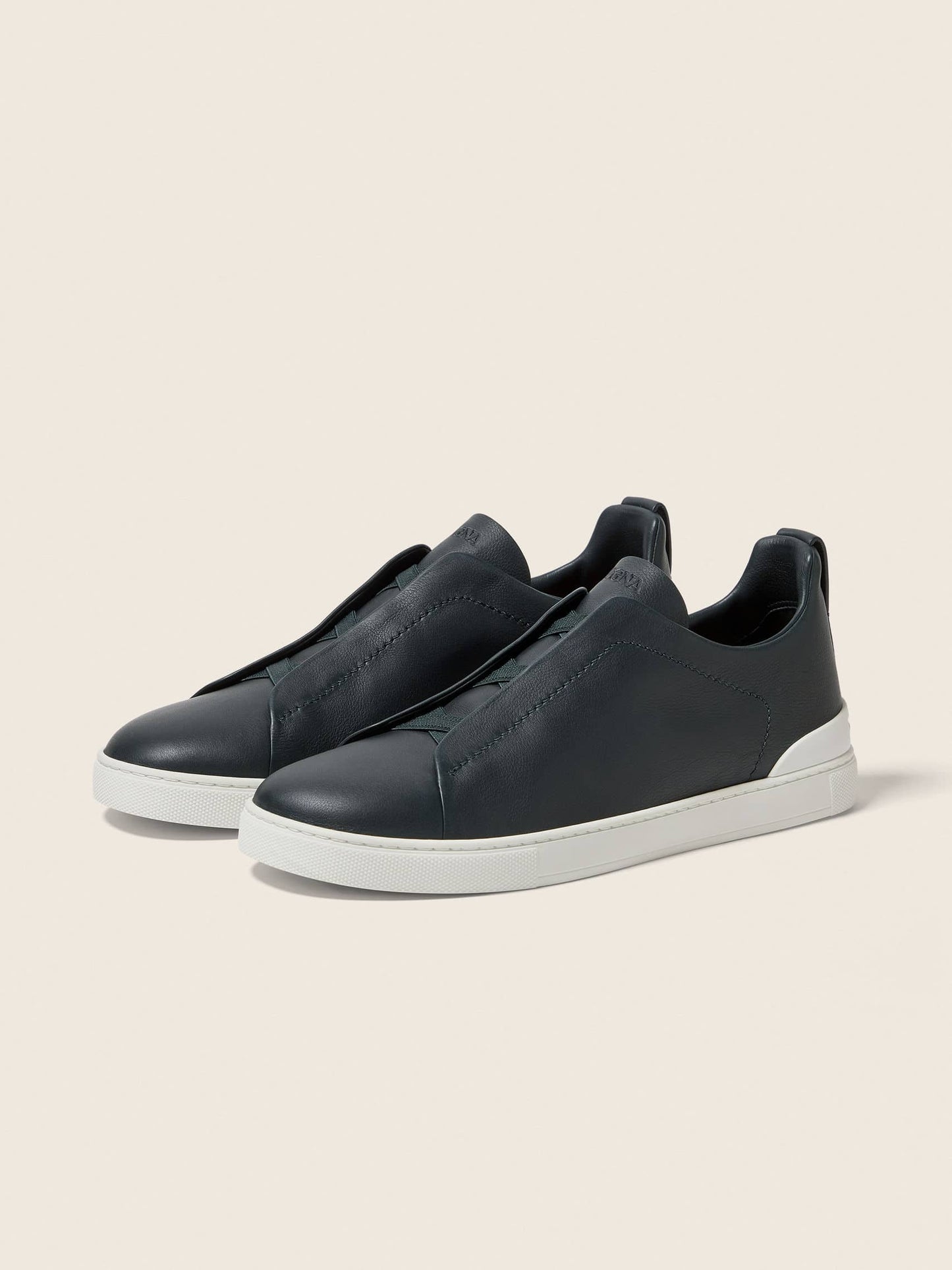 Zegna Dark Green Triple Stitch™ SECONDSKIN Sneakers