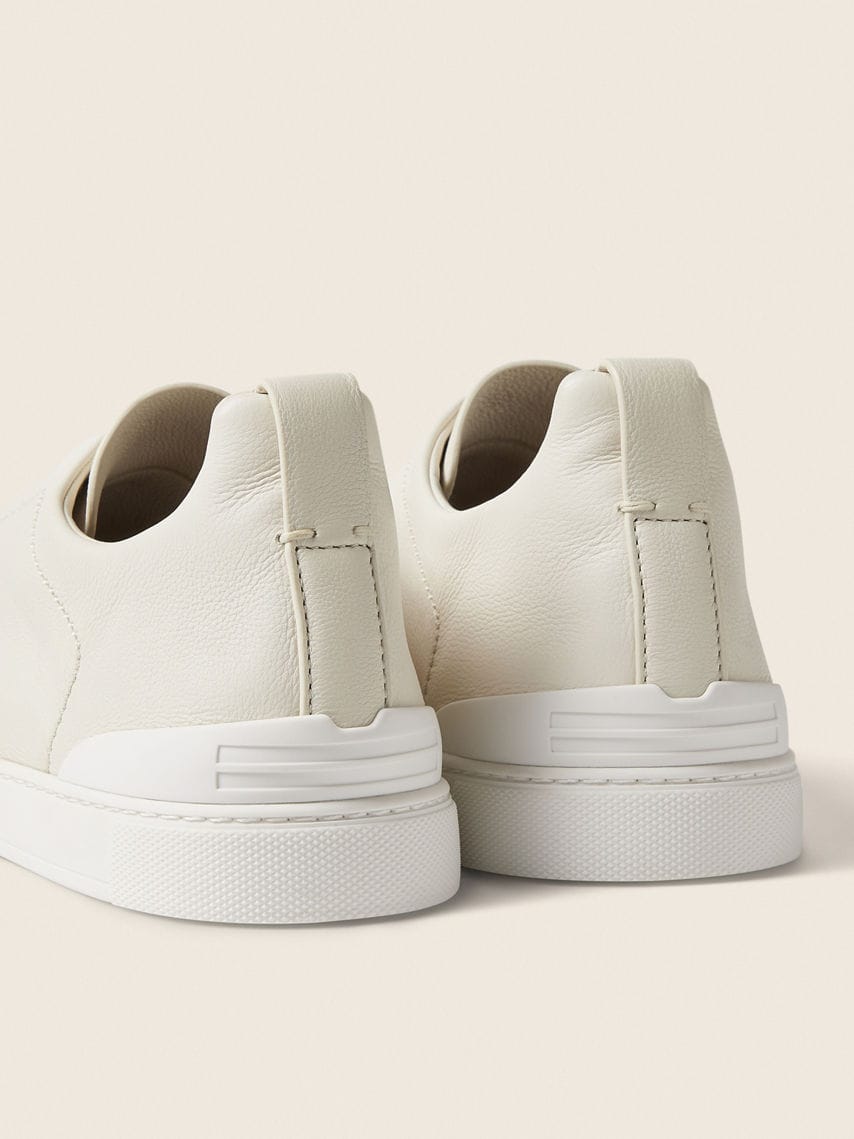 Zegna White Triple Stitch™ SECONDSKIN Sneakers