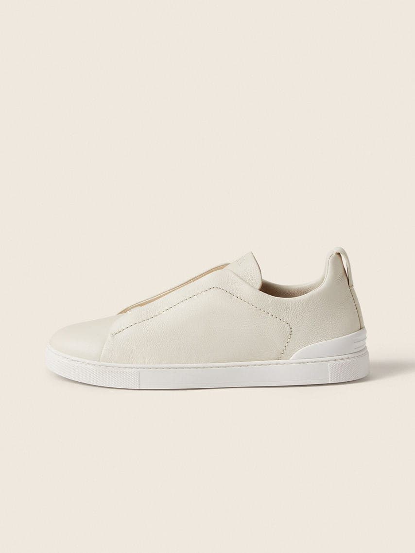 Zegna White Triple Stitch™ SECONDSKIN Sneakers