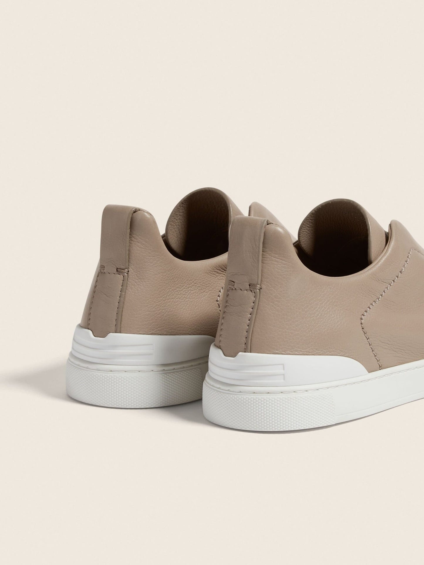 Zegna Light Taupe Triple Stitch™ SECONDSKIN Sneakers