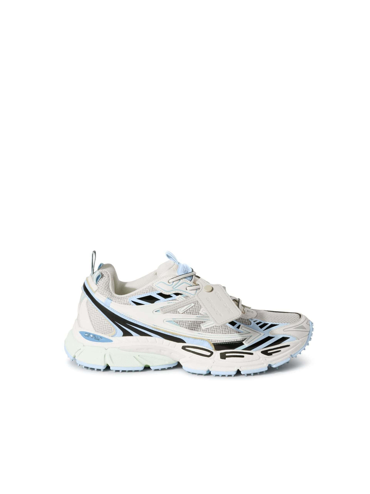 Off-White Be Right Back Suede Sneakers WHITE-LIGHT BLUE
