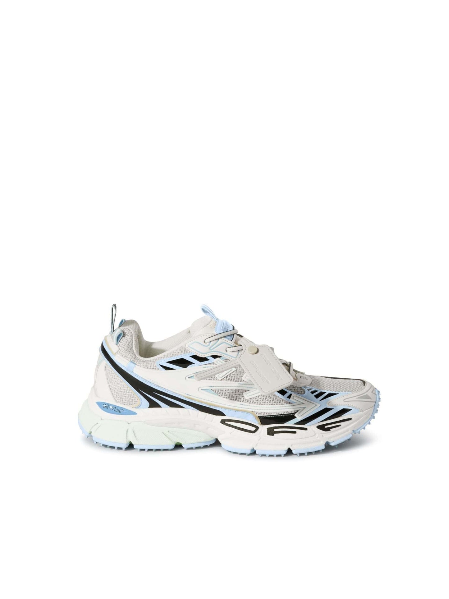 Off-White Be Right Back Suede Sneakers WHITE-LIGHT BLUE