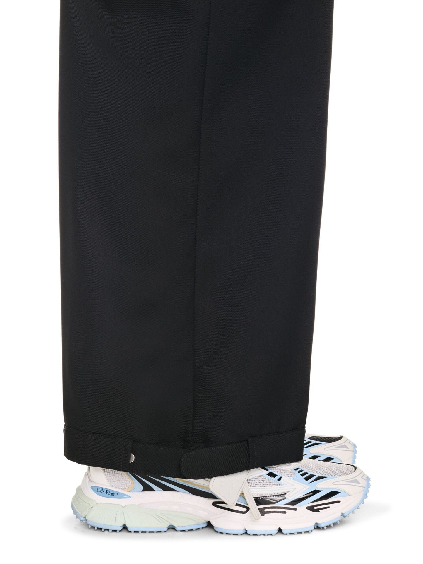 Off-White Be Right Back Suede Sneakers WHITE-LIGHT BLUE