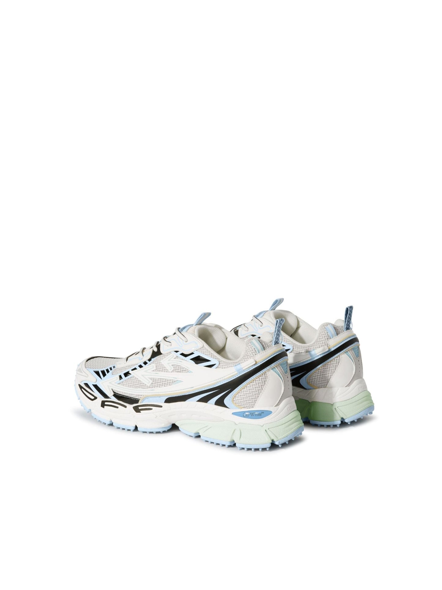 Off-White Be Right Back Suede Sneakers WHITE-LIGHT BLUE