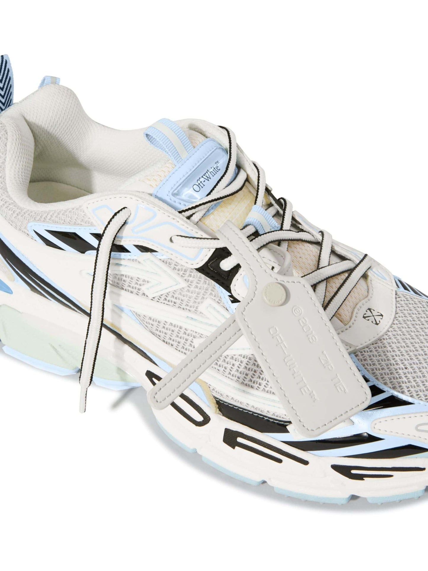 Off-White Be Right Back Suede Sneakers WHITE-LIGHT BLUE