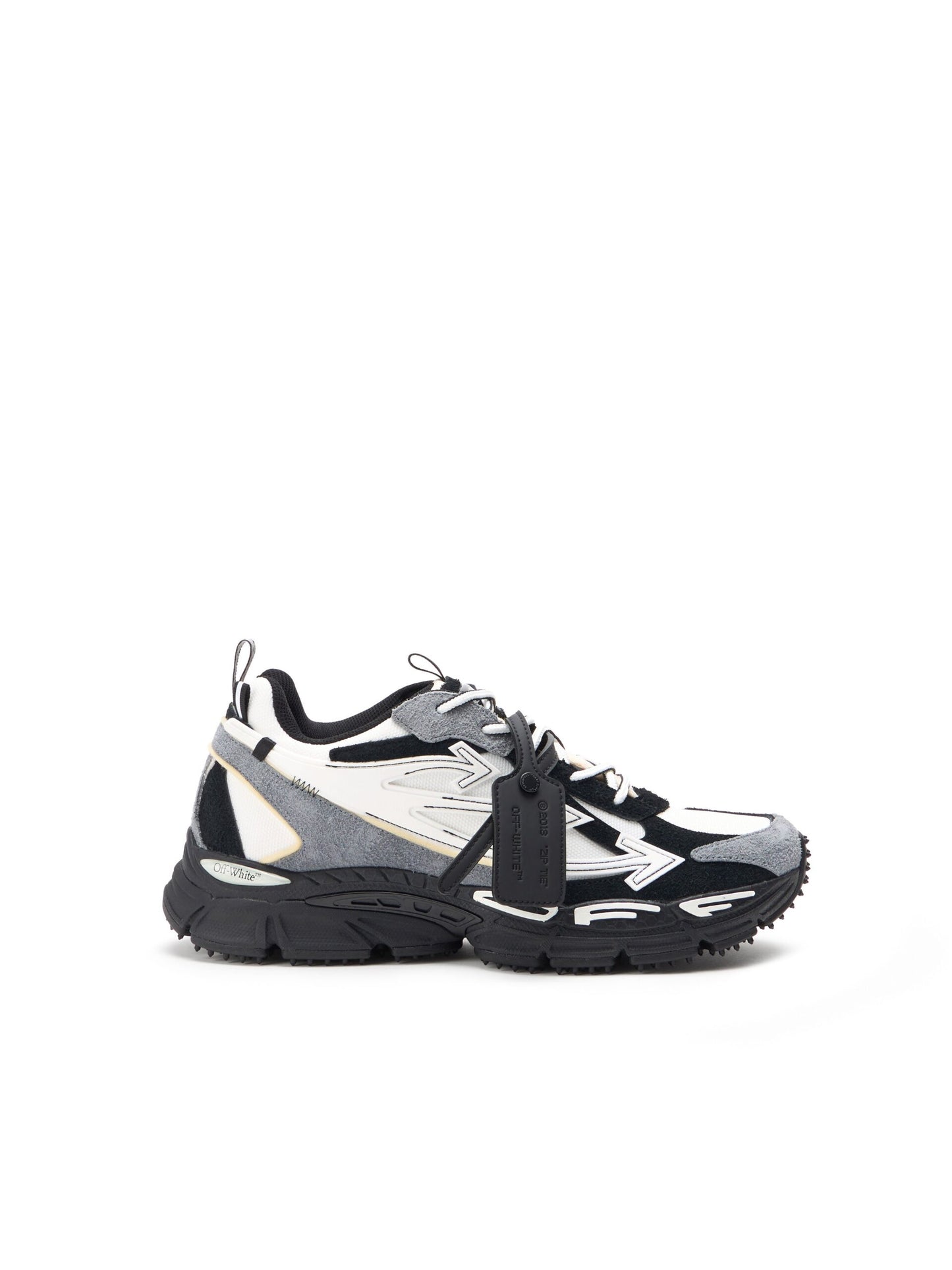 Off-White Be Right Back Suede Sneakers WHITE/BLACK