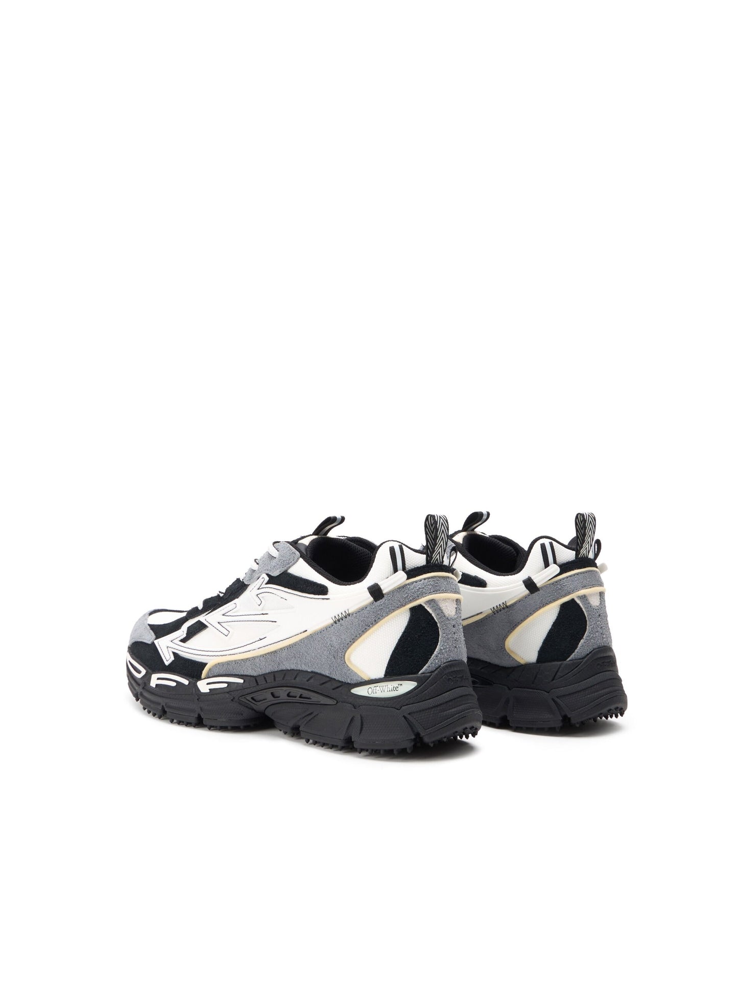 Off-White Be Right Back Suede Sneakers WHITE/BLACK