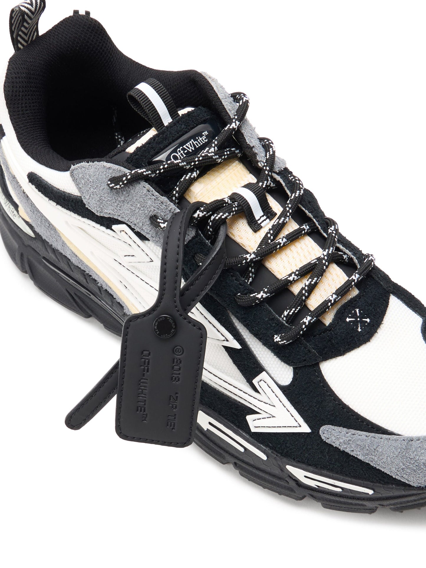 Off-White Be Right Back Suede Sneakers WHITE/BLACK